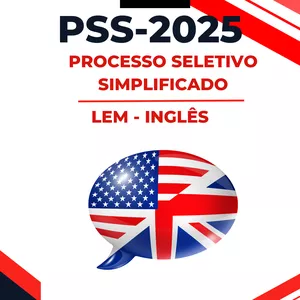 Imagem de capa para o Ebook PSS 2025/2026 SEDUC São Paulo - Inglês (LEM)