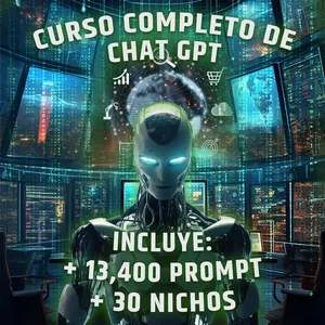 Imagen de portada para Curso online Curso de Chat Gpt &amp; + 13,400 Prompts