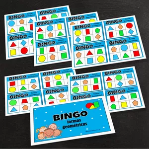 Imagem de capa para o Ebook BINGO FORMAS GEOMÉTRICAS