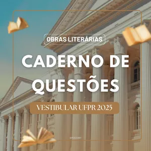Imagem de capa para o Ebook CADERNO DE QUESTÕES DAS OBRAS LITERÁRIAS UFPR