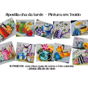 Imagem do curso APOSTILA DO CHA DA TARDE AO TECIDO: ROSAS, BULES E CHALEIRAS 