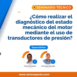 Imagen de portada para Curso online Seminario técnico: Cómo realizar el diagnóstico del estado mecánico del motor mediante el uso de transductores de presión