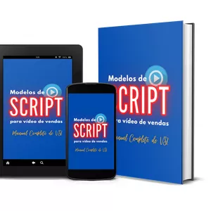 Imagem de capa para o Ebook Modelos de Script Para Vídeo de Vendas. Um Manual Completo de  VSL. De R$ 47,00 Por Apenas