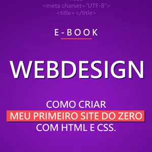 Imagem de capa para o Ebook COMO CRIAR MEU PRIMEIRO SITE DO ZERO