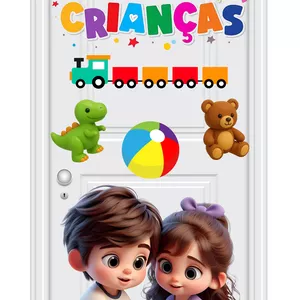 Imagem de capa para o Curso online 👶🍭🎡Painel de Porta Dia das Crianças  