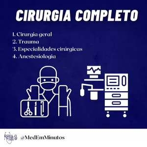 Imagem de capa para o Ebook Cirurgia COMPLETO eBook @MedEmMinutos