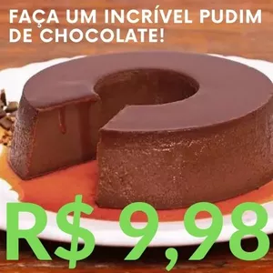 Imagem de capa para o Ebook APRENDA O MELHOR PUDIM DE CHOCOLATE