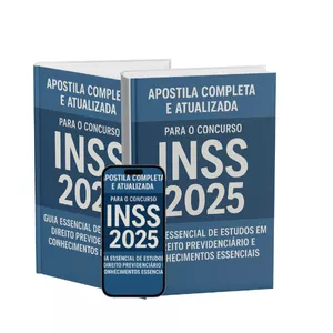 Imagem de capa para o Ebook Apostila Preparatória INSS 2025: Guia Completo e Atualizado