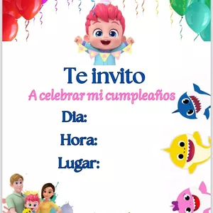 Cover image for Ebook Invitación de Cumpleaños Bebe Finn