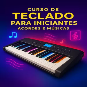 Imagem do curso Curso de Teclado para Iniciantes – Do Zero à Seus Primeiros Acordes e Músicas