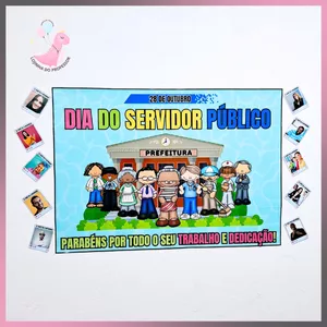 Imagem de capa para o Ebook DIA DO  SERVIDOR PÚBLICO- PAINEL+PORTA LEMBRANCINHA