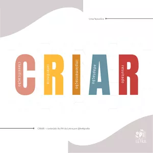 Imagem de capa para o Curso online C.R.I.A.R. - uma nova ferramenta para lettering