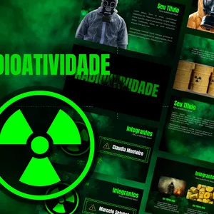 Imagem de capa para o Curso online Radioatividade - Template de PowerPoint