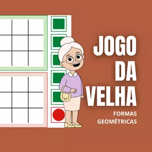 Imagem de capa para o Ebook Jogo da Velha de Formas Geométricas (recurso pedagógico)