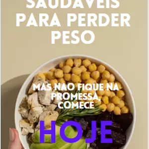 Imagem de capa para o Ebook 40 receitas saudáveis para perder peso HOJE