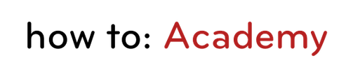 how to: Academy logo