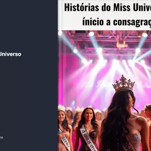 Imagem de capa para o Ebook Histórias do Miss Universo- Do Inicio a Consagração