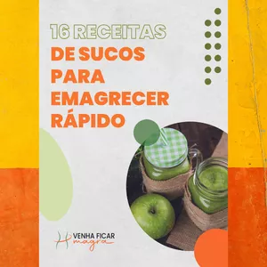 Imagem de capa para o Ebook 16 Receitas de Sucos para Emagrecer Rápido