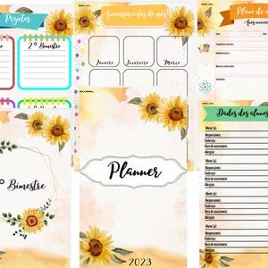 Imagem de capa para o Ebook Planner 2026 - Girassol 