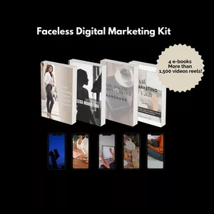 Cover image for Ebook Faceless Digital Marketing Kit  (english version)