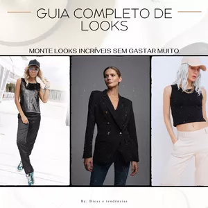 Imagem de capa para o Ebook Guia Completo de Looks - Monte Looks Incríveis Sem Gastar Muito