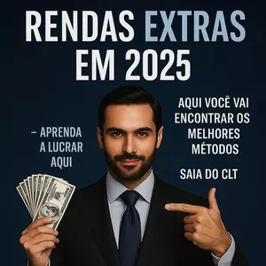 Imagem de capa para o Ebook 💼 RENDAS EXTRAS EM 2025 💼