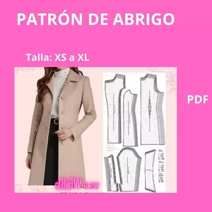 Imagen de portada para Ebook PATRÓN DE ABRIGO Talla XS a XL