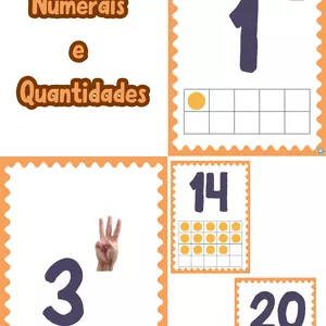 Imagem de capa para o Ebook Numerais e Quantidades Para Sala de Aula