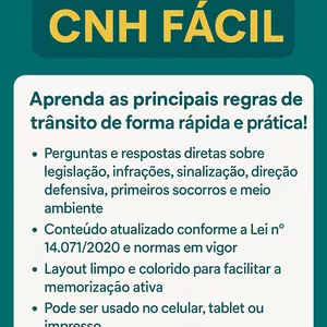Imagem de capa para o Ebook CNH fácil 