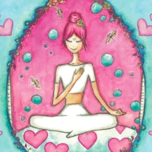 Imagem principal do produto "Mente Calma, Coração Tranquilo" - Guia de Meditação com Mantras!