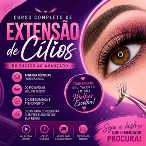 Imagem do curso Curso Completo de Extensão de Cílios