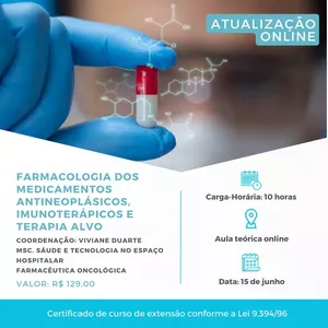 Imagem de capa para o Curso online FARMACOLOGIA EM ONCOLOGIA