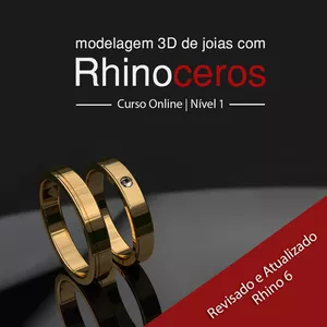 Imagem de capa para o Curso online Modelagem 3D de Joias com Rhinoceros Nível 1 - Iniciante