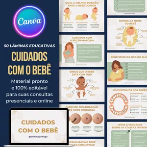 Imagem de capa para o Curso online Lâminas Educativas - Cuidados com o Bebê