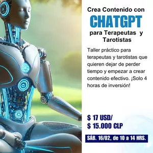 Imagen de portada para Evento presencial Taller Crea Contenido con IA