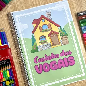 Imagem de capa para o Ebook Casinha das vogais