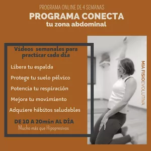 Imagen de portada para Curso online PROGRAMA CONECTA tu zona abdominal