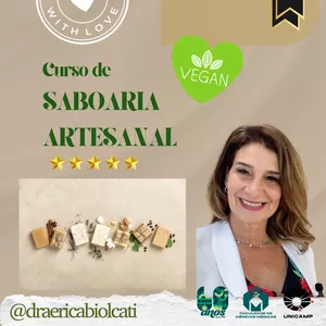 Imagem de capa para o Curso online SABOARIA ARTESANAL: Aprenda a Criar e Vender Sabonetes Exclusivos do Zero!💫