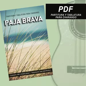 Imagen de portada para Ebook PAJA BRAVA (Partitura y Tablatura para Charango)