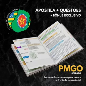 Imagem de capa para o Curso online PMGO - APOSTILA DIGITAL + Cronograma de Estudos + Simulados Comentados (Soldado)