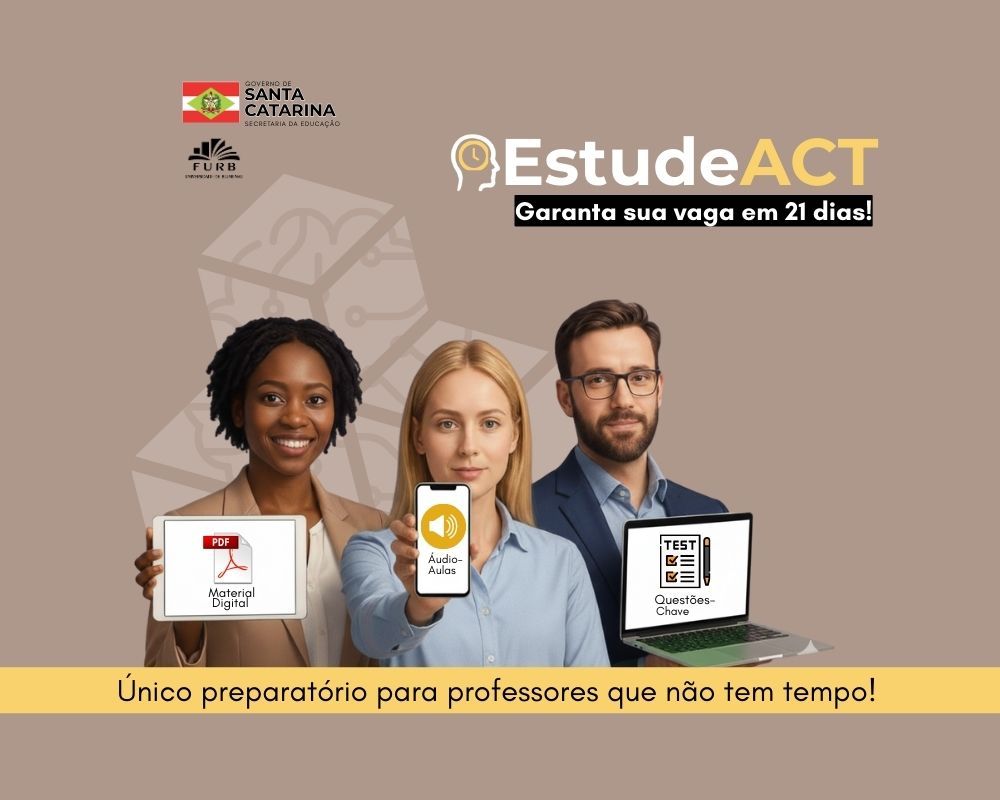 Imagem do curso CONHECIMENTOS GERAIS E CONHECIMENTOS DA METODOLOGIA DA PRÁTICA DOCENTE - Preparatório Processo Seletivo ACT 2025