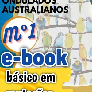 Imagem de capa para o Ebook E-book básico em mutações de periquitos ondulados australianos 