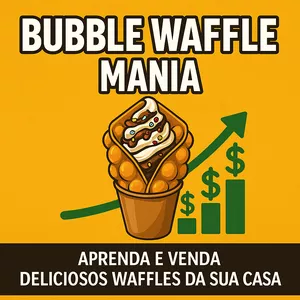 Bubble Waffle Mania – Aprenda e Venda Bubble Waffles da Sua Casa