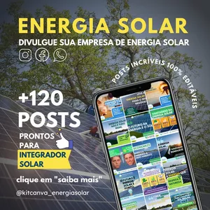 Imagem de capa para o Ebook KIT CANVA PARA INTEGRADOR ENERGIA SOLAR