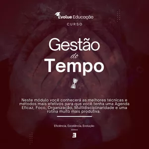 Imagem de capa para o Curso online  Gestão do Tempo e Produtividade