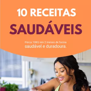 Imagem de capa para o Ebook 10 receitas saudáveis para secar