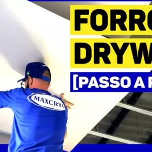 Forro de drywall liso fácil 