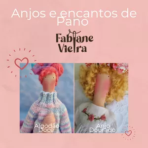 Imagem de capa para o Curso online Anjos e encantos de Pano 