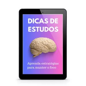 Imagem de capa para o Ebook Dicas de Estudos
