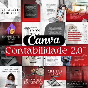 Imagem de capa para o Curso online CANVA CONTABILIDADE 2.0